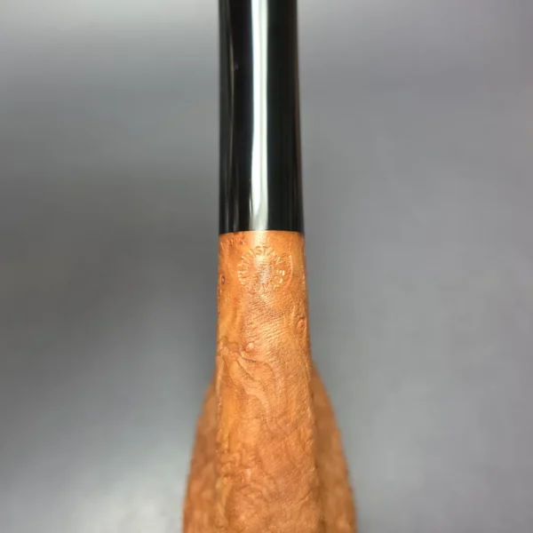 Pipe Tristan Magnum Sandblasted LC Bent Billiard Handmade Strawberry Briar Pipe, New - Image 8