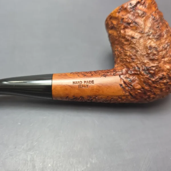 Ascorti Business KS Rusticated Stack Brandy Estate Briar Pipe, Italian Estates - Image 8