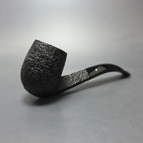 Dunhill 2021 Shell Briar (5) Quaint Sandblasted Diamond Shank Bent Billiard Estate Briar Pipe, Unsmoked - Image 3