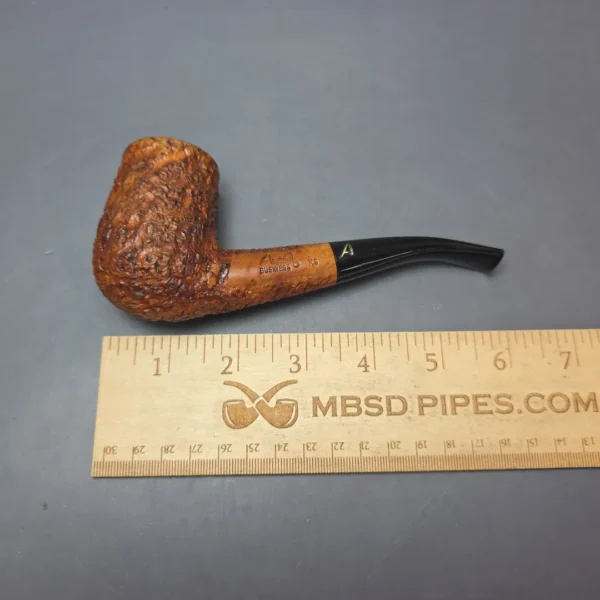 Ascorti Business KS Rusticated Stack Brandy Estate Briar Pipe, Italian Estates - Image 9