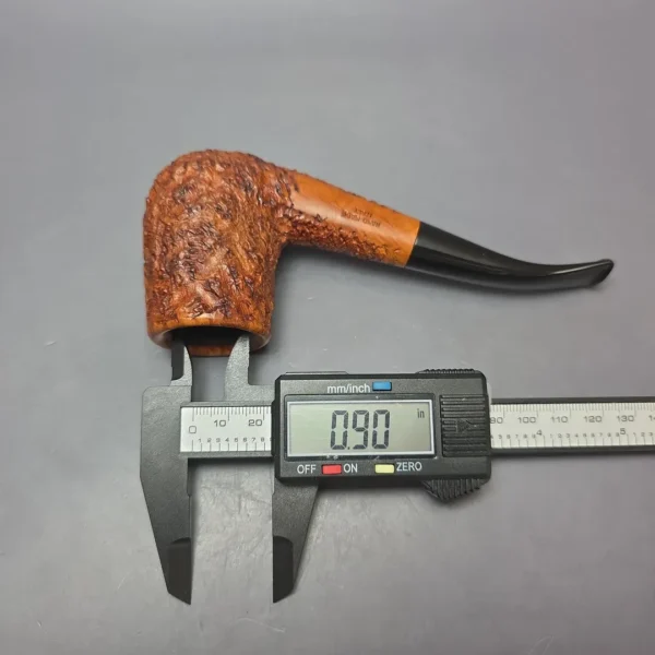 Ascorti Business KS Rusticated Stack Brandy Estate Briar Pipe, Italian Estates - Image 10