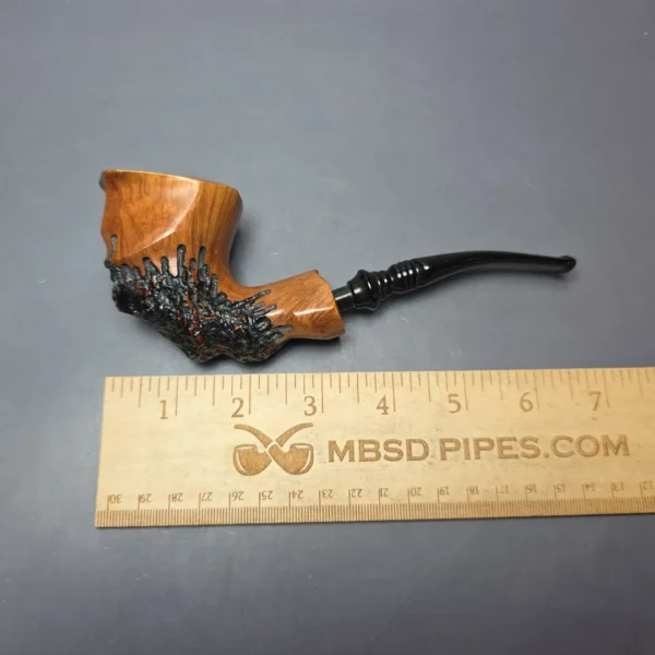 Nording XL Partially Rusticated Freehand Estate Briar Pipe, Danish Estates - Image 8