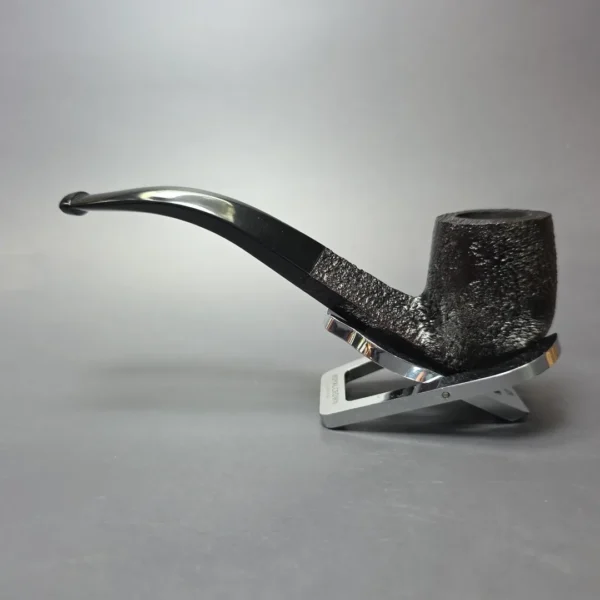 Dunhill 2021 Shell Briar (5) Quaint Sandblasted Diamond Shank Bent Billiard Estate Briar Pipe, Unsmoked - Image 6