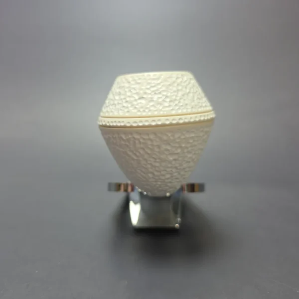 MBSD Meerschaum Deluxe Rusticated Rhodesian Block Meerschaum Pipe, Briar-Mortise, New - Image 4