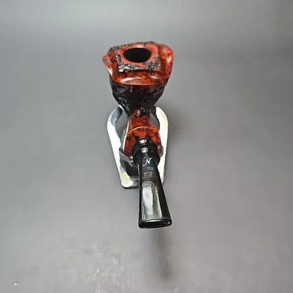 Nording Moss Partially Rusticated Freehand Estate Briar Pipe, Unsmoked - Image 5