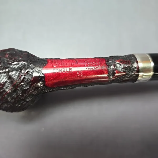 Peterson Cobble 53 Rusticated & Sandblasted Lovat w/ Silver Briar Pipe, New - Image 11