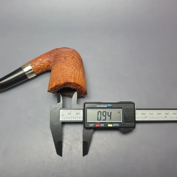 James Barber (Ferndown) Chevin Tudor 4 Star Sandblasted Dublin w/ Silver Estate Briar Pipe - Image 11