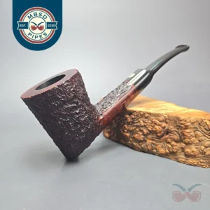 James Upshall Bark EXL Partially Rusticated Skater Estate Briar Pipe, Unsmoked