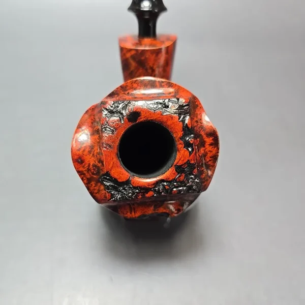 Nording Moss Partially Rusticated Freehand Estate Briar Pipe, Unsmoked - Image 6