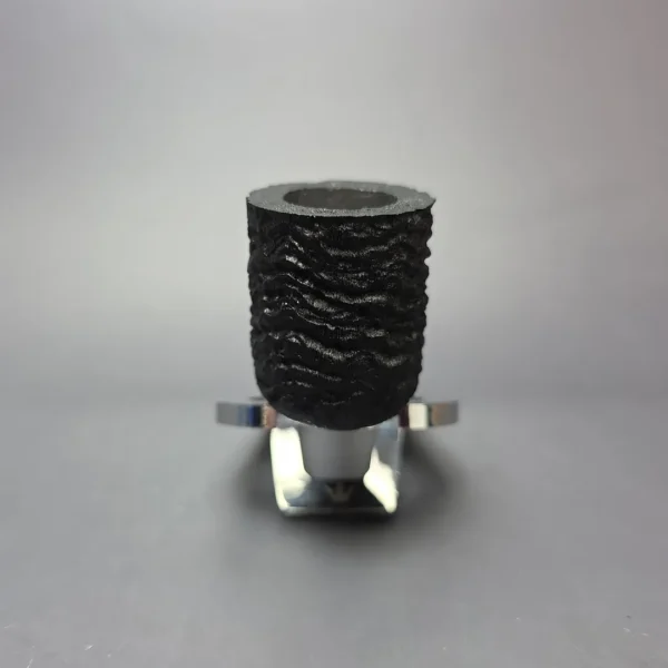 Pipe Tristan Sandblasted Billiard w/ Horn Handmade Briar Pipe, New - Image 3