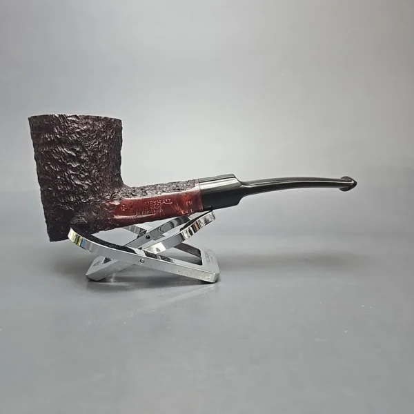 James Upshall Bark EXL Partially Rusticated Skater Estate Briar Pipe, Unsmoked - Image 12