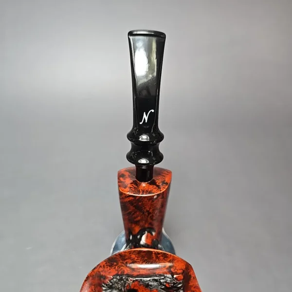 Nording Moss Partially Rusticated Freehand Estate Briar Pipe, Unsmoked - Image 7