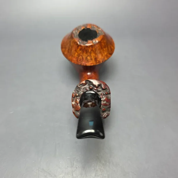SU Pipes Smooth Rhodesian Sitter w/ Case Handmade Briar Pipe, New - Image 6