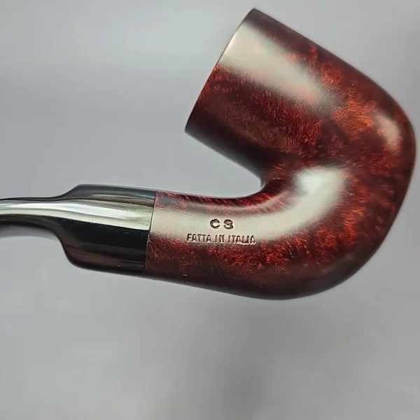 Calibano (Mastro de Paja) 115 C3 Smooth Oom Paul Estate Briar Pipe, Unsmoked - Image 11