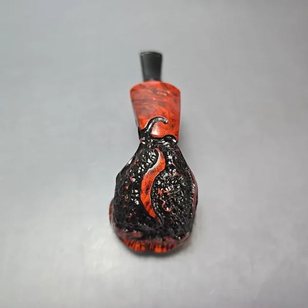 Nording Moss Partially Rusticated Freehand Estate Briar Pipe, Unsmoked - Image 9