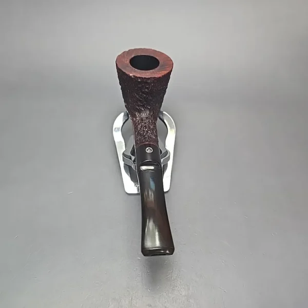 James Upshall Bark EXL Partially Rusticated Skater Estate Briar Pipe, Unsmoked - Image 9