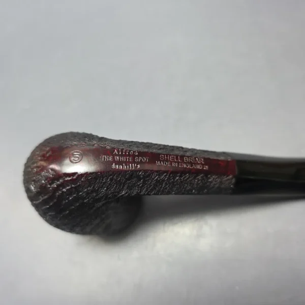 Dunhill 2021 Shell Briar (5) Quaint Sandblasted Diamond Shank Bent Billiard Estate Briar Pipe, Unsmoked - Image 11