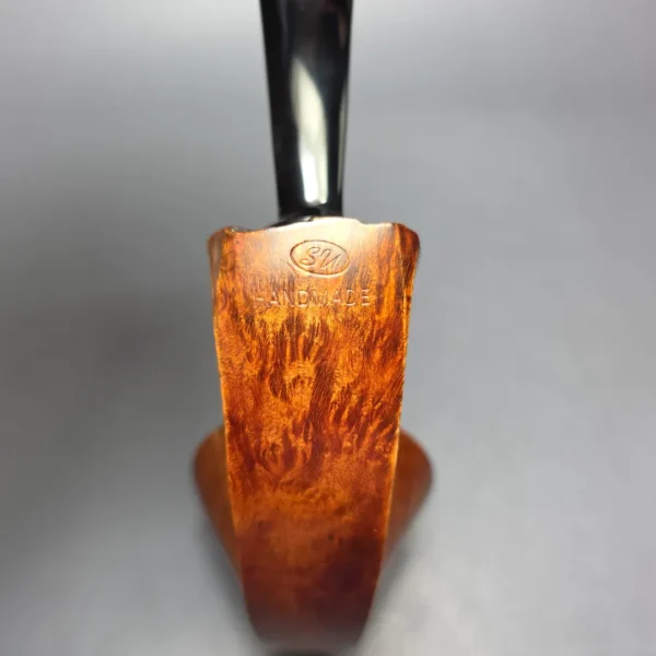 SU Pipes Smooth Rhodesian Sitter w/ Case Handmade Briar Pipe, New - Image 8