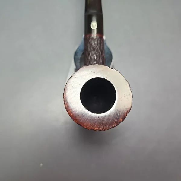 James Upshall Bark EXL Partially Rusticated Skater Estate Briar Pipe, Unsmoked - Image 8