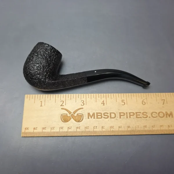 Dunhill 2021 Shell Briar (5) Quaint Sandblasted Diamond Shank Bent Billiard Estate Briar Pipe, Unsmoked - Image 12