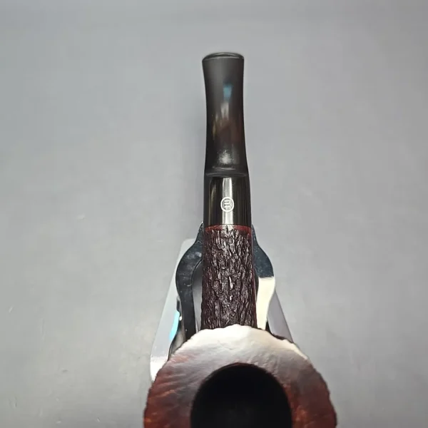 James Upshall Bark EXL Partially Rusticated Skater Estate Briar Pipe, Unsmoked - Image 7