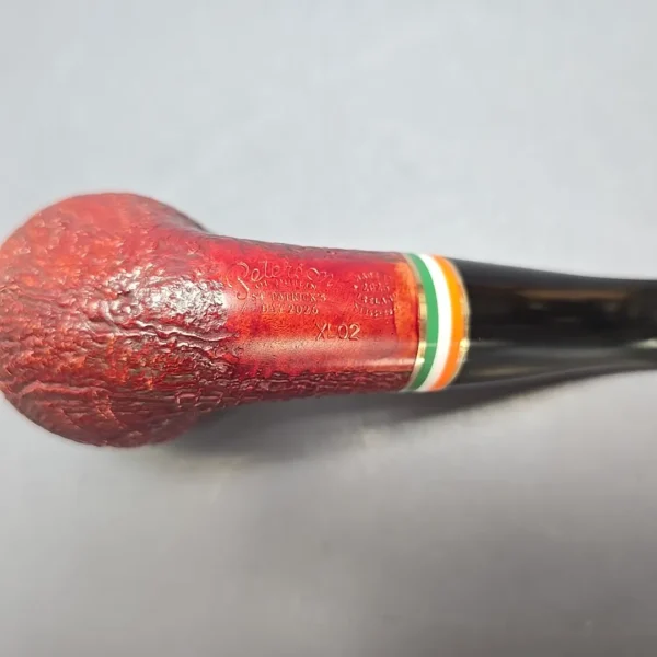 Peterson 2026 St Patrick's Day XL02 Sandblasted Apple Briar Pipe, New - Image 10