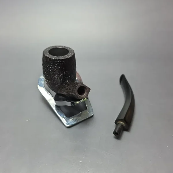 Dunhill 2021 Shell Briar (5) Quaint Sandblasted Diamond Shank Bent Billiard Estate Briar Pipe, Unsmoked - Image 14