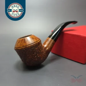 Radice Rind Partially Rusticated Bullmoose Estate Briar Pipe, Italian Estates