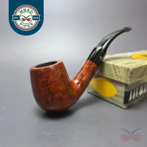 Stanwell c.1960s-70s Reg Era Hand Made Smooth Bent Billiard Estate Briar Pipe, Unsmoked
