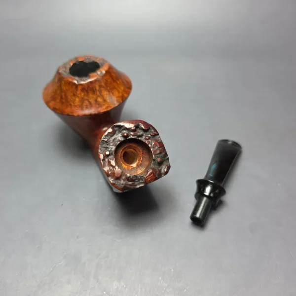 SU Pipes Smooth Rhodesian Sitter w/ Case Handmade Briar Pipe, New - Image 11