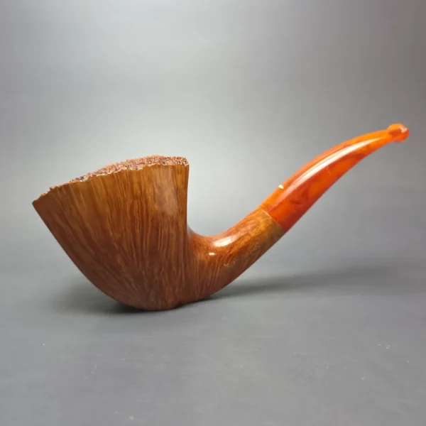 Baldo Baldi XL Smooth Panel Dublin w/ Amber Estate Briar Pipe, Unsmoked - Image 12