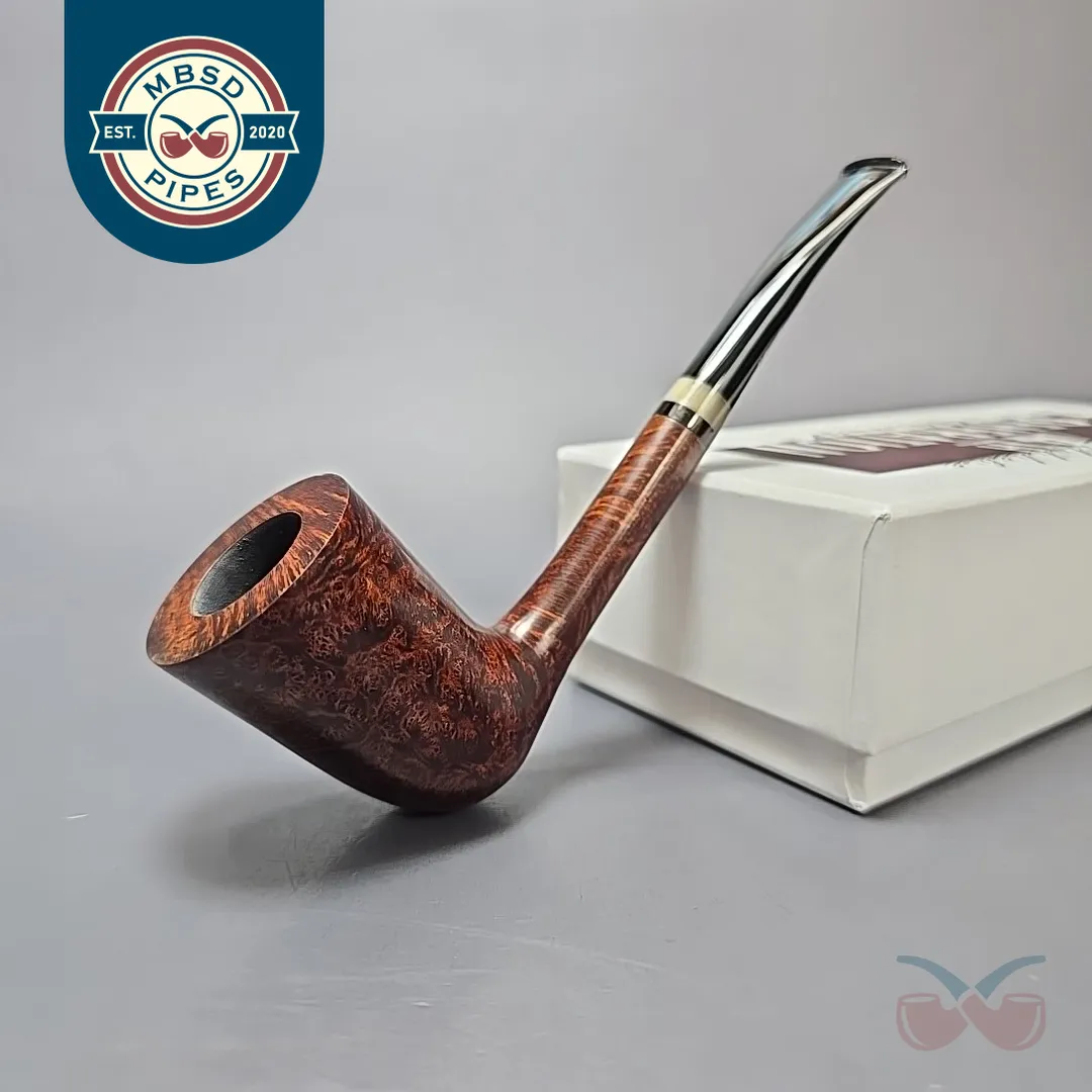 4th Generation (by Bruno Nuttens) 10th Anniversary Smooth Stacked Dublin Estate Briar Pipe, Unsmoked