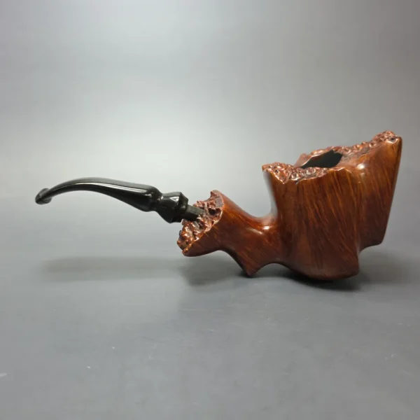Sven Lar 1ES XL Smooth Freehand Sitter Estate Briar Pipe, American Estates - Image 4