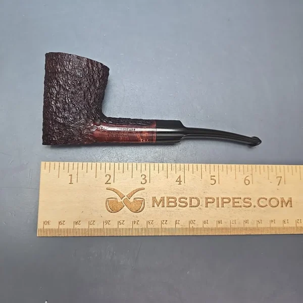James Upshall Bark EXL Partially Rusticated Skater Estate Briar Pipe, Unsmoked - Image 4