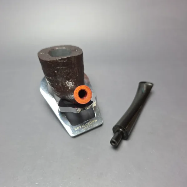 Teddy Knudsen Sandblasted Dublin Estate Briar Pipe, Unsmoked - Image 12