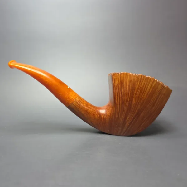 Baldo Baldi XL Smooth Panel Dublin w/ Amber Estate Briar Pipe, Unsmoked - Image 11