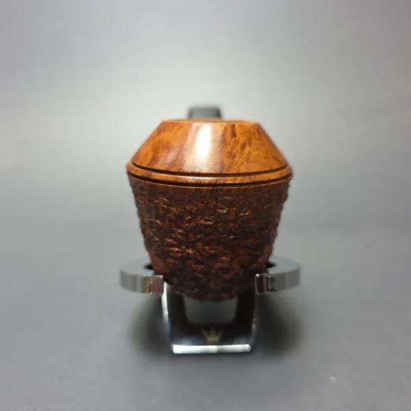 Radice Rind Partially Rusticated Bullmoose Estate Briar Pipe, Italian Estates - Image 4