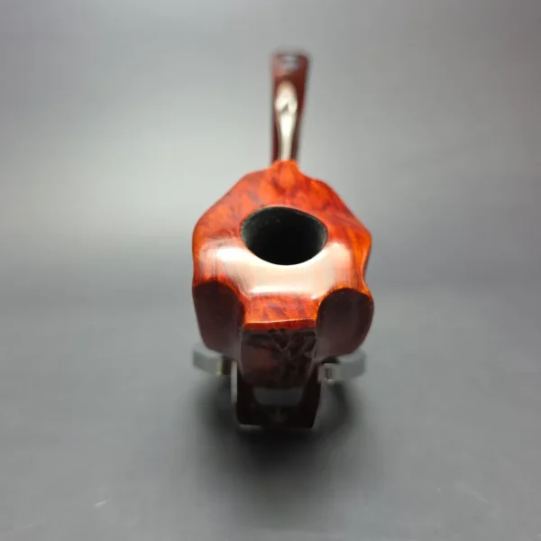 SU Pipes Smooth Horn w/ Case Handmade Briar Pipe, New - Image 4