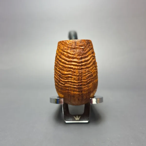 Pipe Tristan Contrast Sandblasted LC Bent Billiard Handmade Briar Pipe, New - Image 3