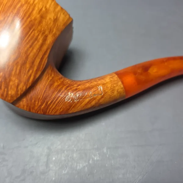 Baldo Baldi XL Smooth Panel Dublin w/ Amber Estate Briar Pipe, Unsmoked - Image 6
