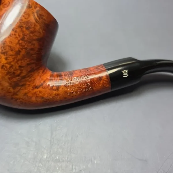Stanwell c.1960s-70s Reg Era Hand Made Smooth Bent Billiard Estate Briar Pipe, Unsmoked - Image 8