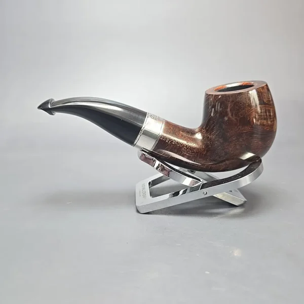 Peterson 160th Anniversary Pat. B Dark Smooth Bent Billiard Briar Pipe, New - Image 4