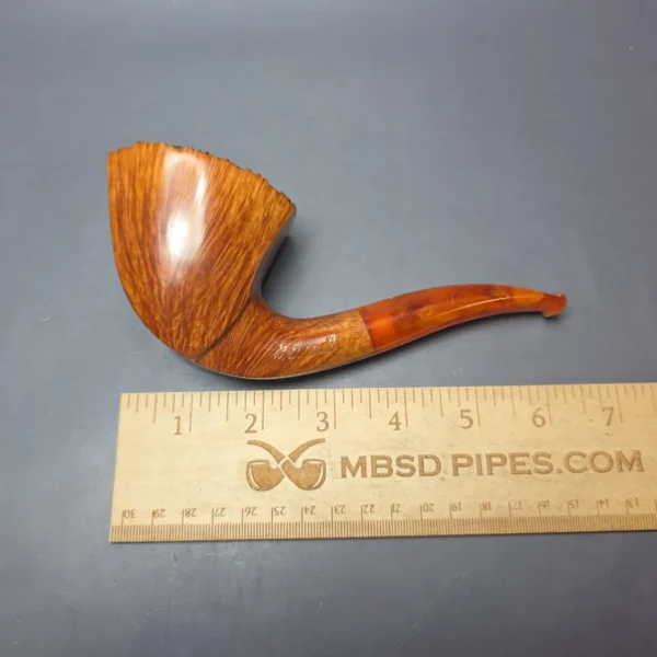 Baldo Baldi XL Smooth Panel Dublin w/ Amber Estate Briar Pipe, Unsmoked - Image 4