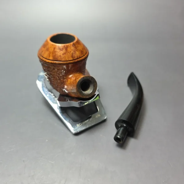 Radice Rind Partially Rusticated Bullmoose Estate Briar Pipe, Italian Estates - Image 9