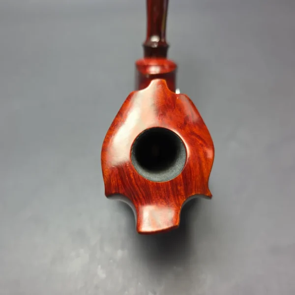 SU Pipes Smooth Horn w/ Case Handmade Briar Pipe, New - Image 8