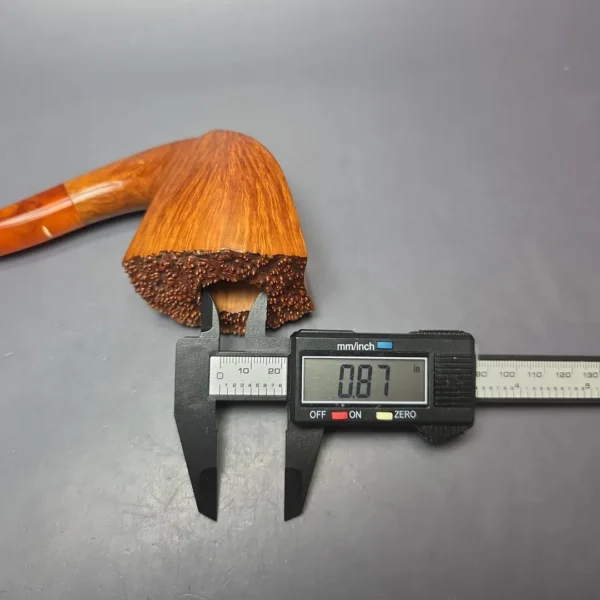 Baldo Baldi XL Smooth Panel Dublin w/ Amber Estate Briar Pipe, Unsmoked - Image 5