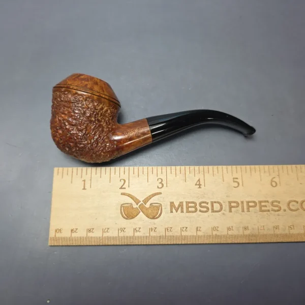 Radice Rind Partially Rusticated Bullmoose Estate Briar Pipe, Italian Estates - Image 10