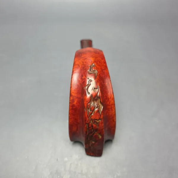 SU Pipes Smooth Horn w/ Case Handmade Briar Pipe, New - Image 9