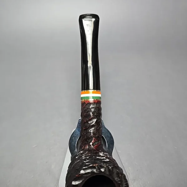 Peterson 2026 St Patrick's Day 107 Rusticated Billiard Briar Pipe, New - Image 7