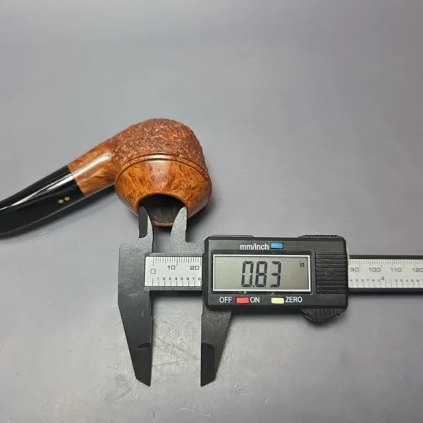 Radice Rind Partially Rusticated Bullmoose Estate Briar Pipe, Italian Estates - Image 11